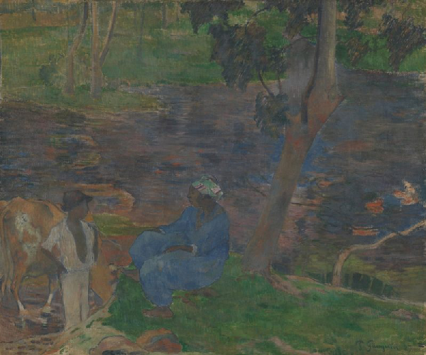 Paul Gauguin, On the Banks of the River, Martinique, 1887